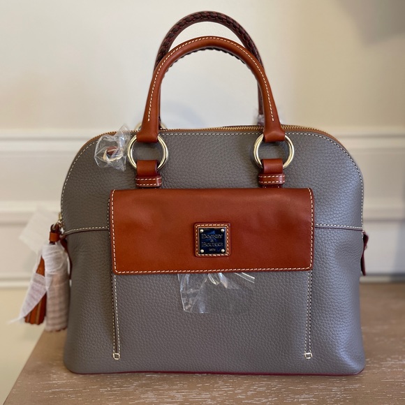 New. Never used. Dooney and Bourke grey
Aubrey Satchel w/ accessories - Picture 2 of 12